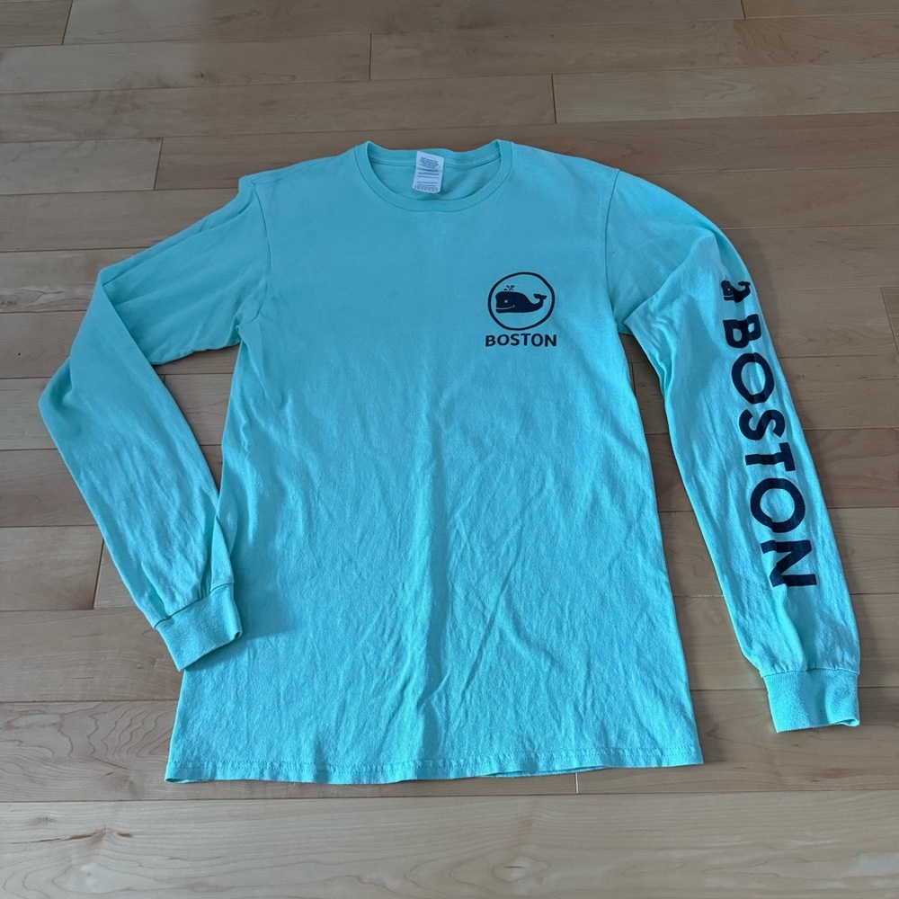 Light Blue Long Sleeve ‘Boston’ Shirt - Small